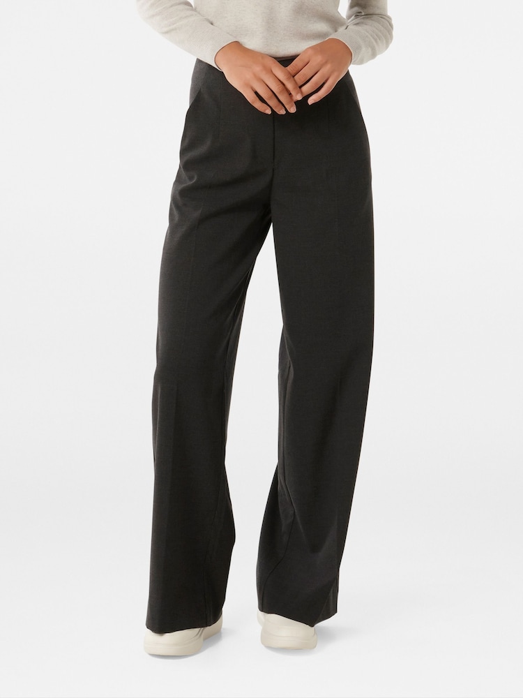 Forever New Black Frieda High Waist Wide Leg Trousers - Image 1 of 5