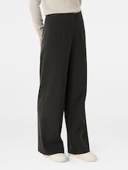 Forever New Black Frieda High Waist Wide Leg Trousers - Image 4 of 5