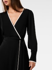Forever New Black Amélie Contrast Midi Dress - Image 4 of 4