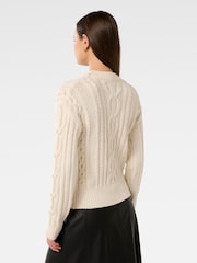 Forever New White Marie Pearl Embellished Jumper - Image 2 of 5