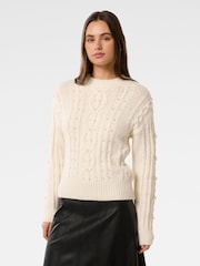 Forever New White Marie Pearl Embellished Jumper - Image 3 of 5