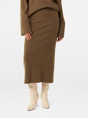 Forever New Brown Layla Co-ord Midi Skirt - Image 1 of 5