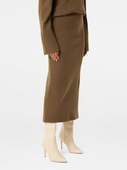 Forever New Brown Layla Co-ord Midi Skirt - Image 4 of 5