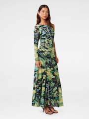 Forever New Yellow Nancie One Sleeves Cut Out Maxi Dress - Image 1 of 4