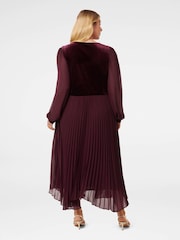 Forever New Margaret Curve Velvet средних размеров платья - Image 2 of 4