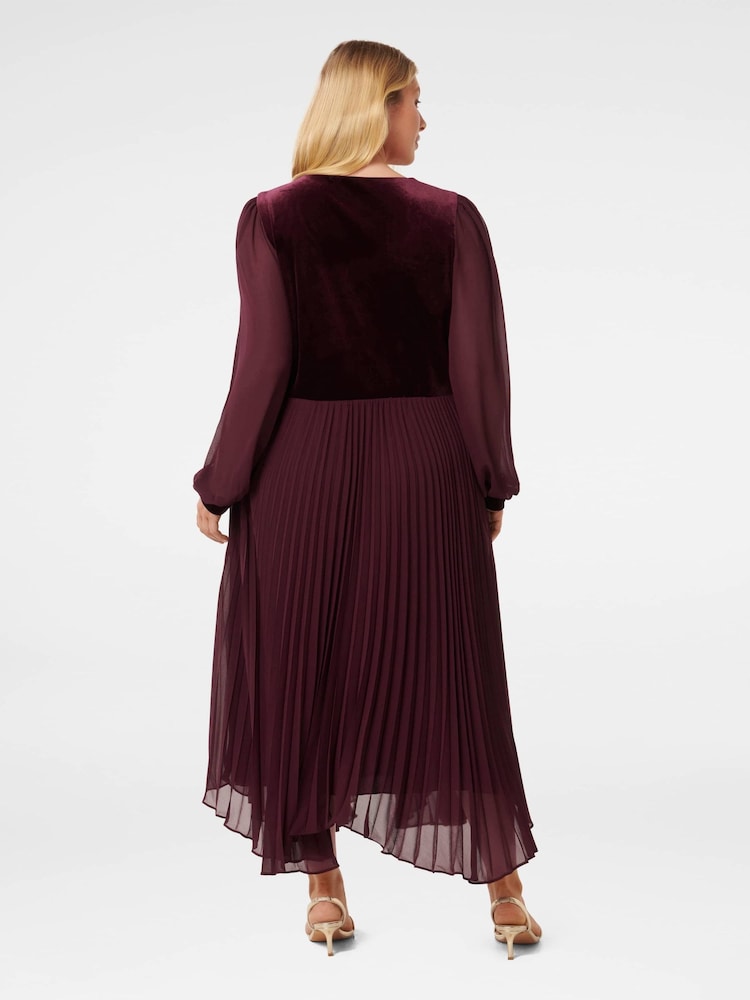 Forever New Margaret Curve Velvet средних размеров платья - Image 2 of 4