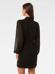 Forever New Black Daniella Mini Dress - Image 2 of 5