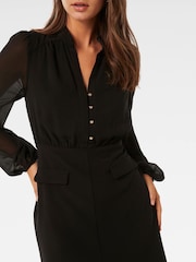 Forever New Black Daniella Mini Dress - Image 3 of 5