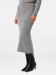 Forever New Grey Sasha Boucle Co-ord Midi Skirt - Image 2 of 5
