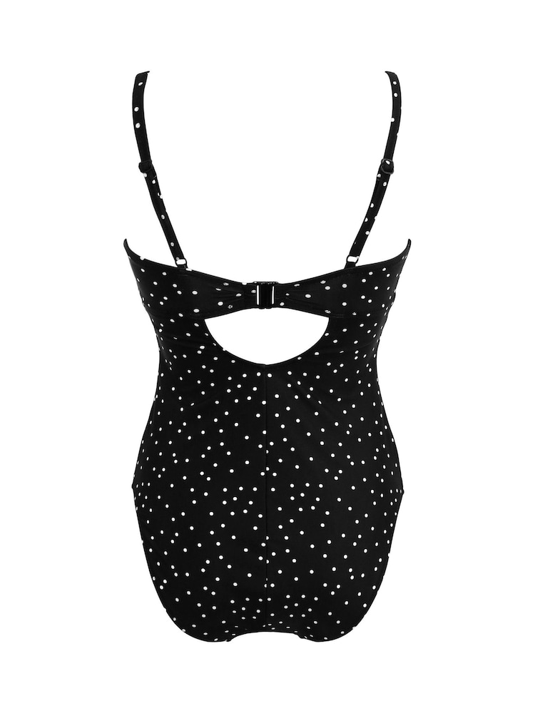 Pour Moi Black Getaway Lightly Padded Underwired Swimsuit - Image 4 of 4