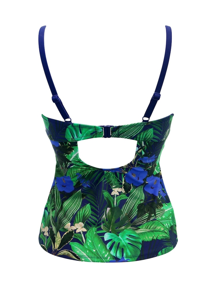 Sininen - Pour Moi Palermo Underwired Pehmustettu Tankini - Kuva 5 / 5