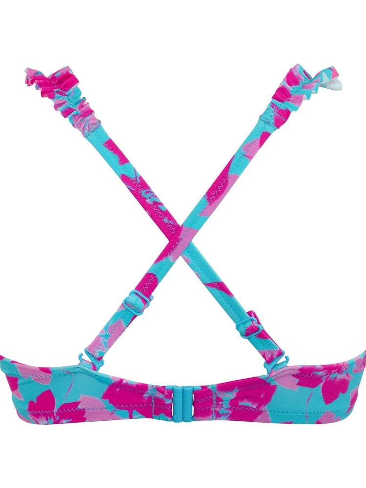 Blauw - Pour Moi Ocean Breeze Bikini Top - Image 4 of 6