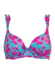 Pour Moi Blue Non Padded Ocean Breeze Bikini Top - Image 5 of 6