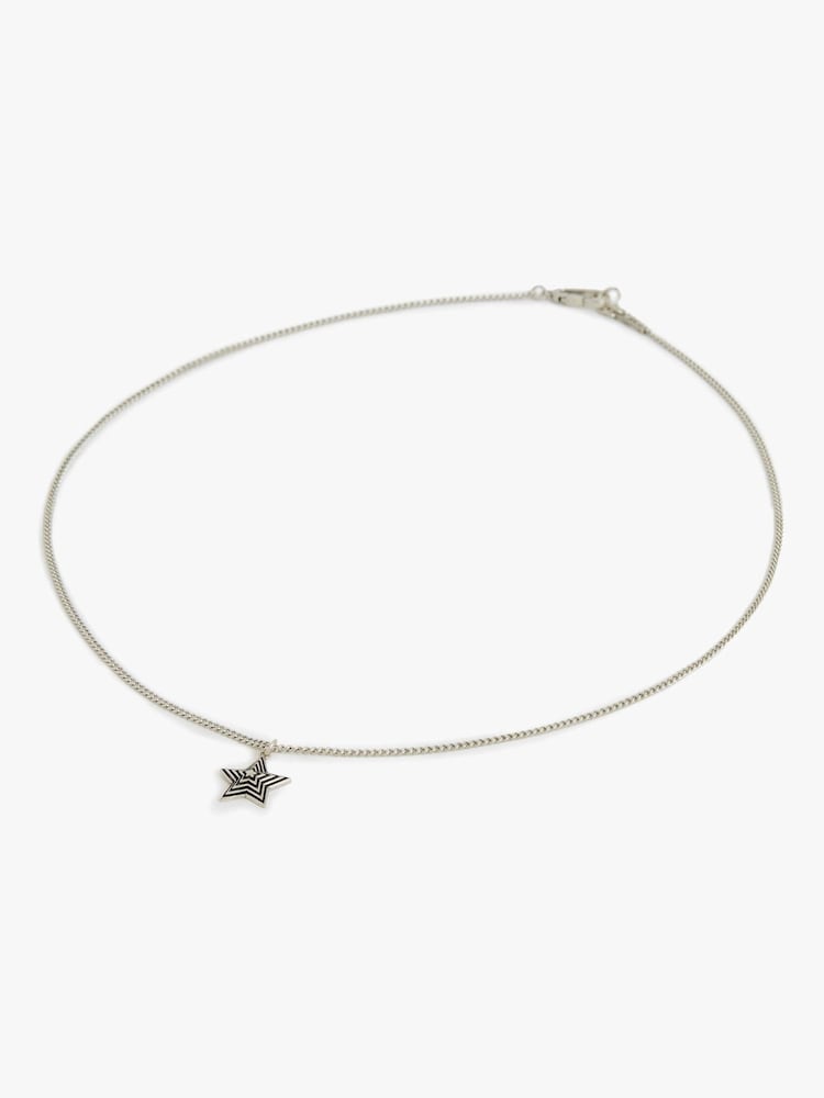 AllSaints Silver Tone Star Pendant - Image 1 of 5