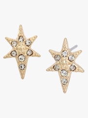 AllSaints Gold Tone Starburst Stud Earrings - Image 1 of 4