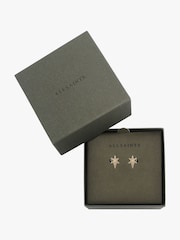 AllSaints Gold Tone Starburst Stud Earrings - Image 4 of 4