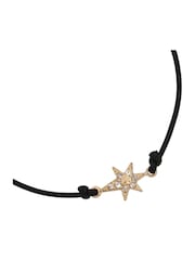 AllSaints Black Starburst Leather Slider Bracelet - Image 3 of 3