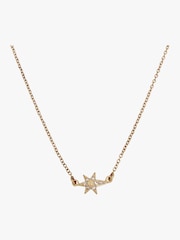 AllSaints Gold Tone Starburst Pendant Necklace - Image 2 of 4