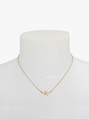 AllSaints Gold Tone Starburst Pendant Necklace - Image 3 of 4