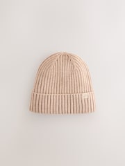 Бежевый/Серый - Knitted Beanie Hats 3 Pack (1-16yrs) - Image 5 of 6