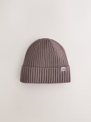 Бежевый/Серый - Knitted Beanie Hats 3 Pack (1-16yrs) - Image 6 of 6