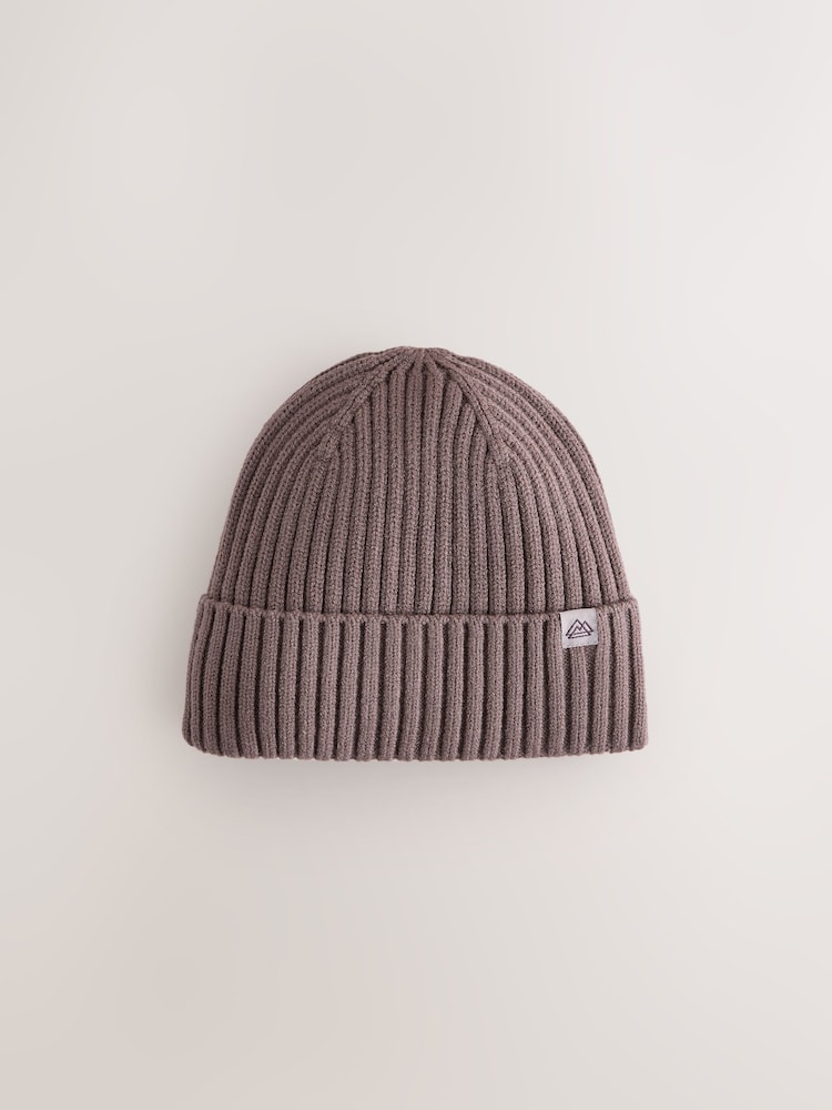 Бежевый/Серый - Knitted Beanie Hats 3 Pack (1-16yrs) - Image 6 of 6