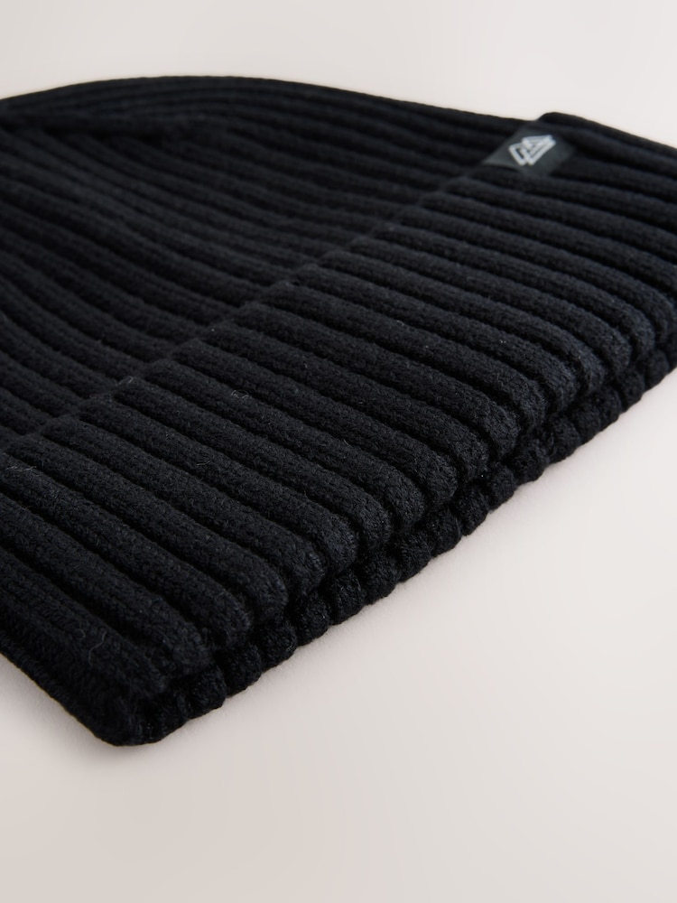 Темно-синий/черный - Knitted Beanie Hats 3 Pack (1-16yrs) - Image 6 of 6