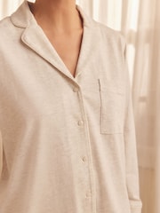 Grey Jersey Button Through Pyjamas - Image 6 of 6
