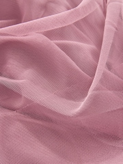 Pink Pleated Mesh Tulle Maxi Skirt - Image 7 of 7