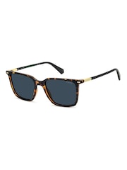 Polaroid Havana Rectangular Brown Sunglasses - 圖片 1，共 6