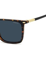 Polaroid Havana Rectangular Brown Sunglasses - 圖片 4，共 6