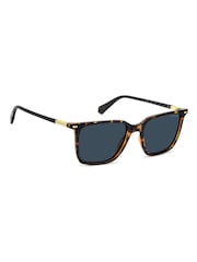 Polaroid Havana Rectangular Brown Sunglasses - 圖片 6，共 6