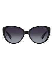 Polaroid Cat Eye Black Sunglasses With Jewel Embellishment - Image 4 of 8