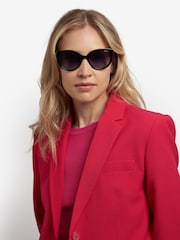 Polaroid Cat Eye Black Sunglasses With Jewel Embellishment - Image 7 of 8
