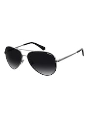 Polaroid Monochrome Pilot Black Sunglasses - Image 1 of 4