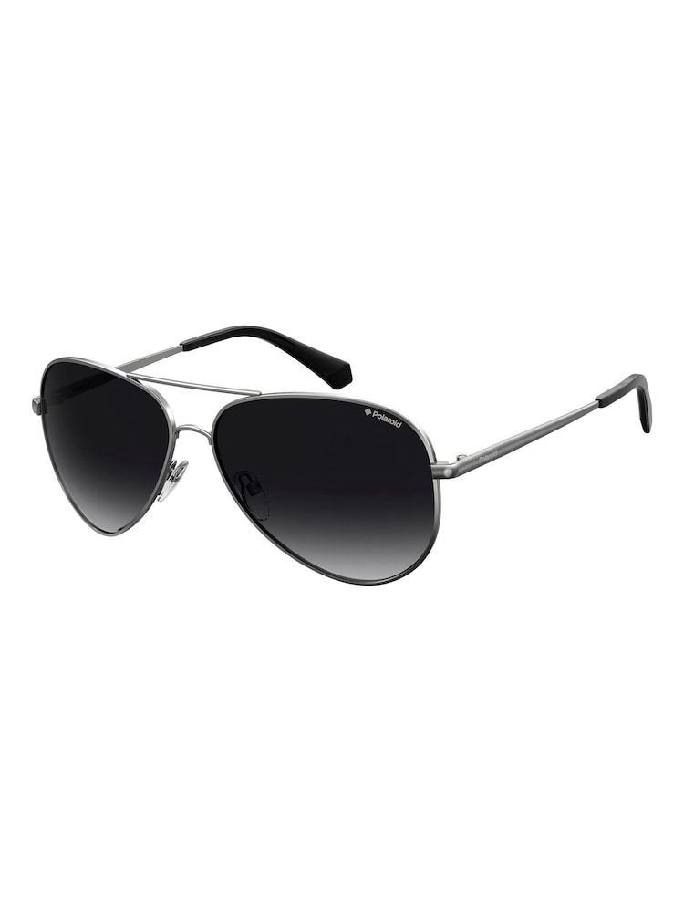 Polaroid Monochrome Pilot Black Sunglasses - Image 1 of 4