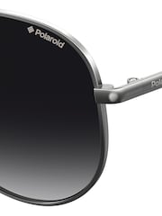 Polaroid Monochrome Pilot Black Sunglasses - Image 2 of 4