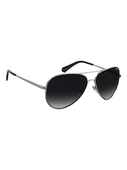Polaroid Monochrome Pilot Black Sunglasses - Image 3 of 4