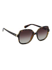 Polaroid Brown Square Sunglasses With Jewel Embellishment - Image 3 of 5