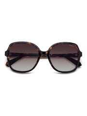 Polaroid Brown Square Sunglasses With Jewel Embellishment - Image 4 of 5