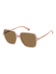 Polaroid Oversized Pink Square Sunglasses - Image 2 of 6