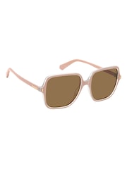 Polaroid Oversized Pink Square Sunglasses - Image 3 of 6