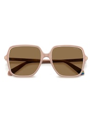 Polaroid Oversized Pink Square Sunglasses - Image 4 of 6