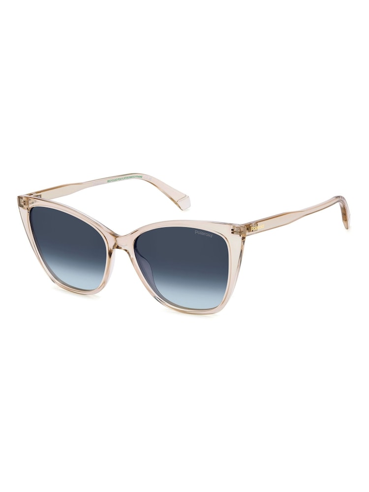 Polaroid Nude Rectangular Sunglasses - Image 2 of 5 Polaroid Nude Rectangular Sunglasses - Image 2 of 5