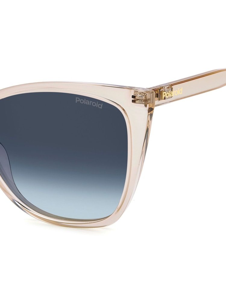 Polaroid Nude Rectangular Sunglasses - Image 5 of 5 Polaroid Nude Rectangular Sunglasses - Image 5 of 5