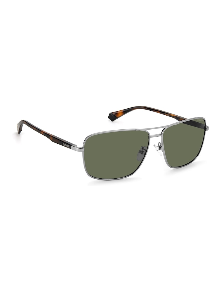 Polaroid Grey Navigator Sunglasses - Image 1 of 1