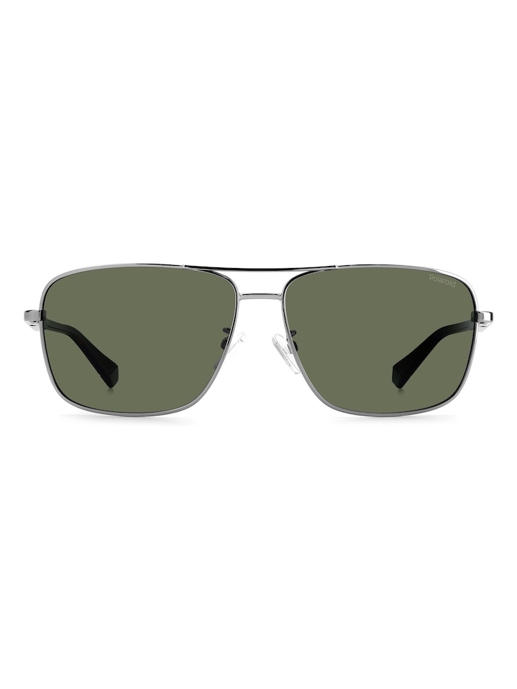 Polaroid Grey Navigator Sunglasses - Image 2 of 5