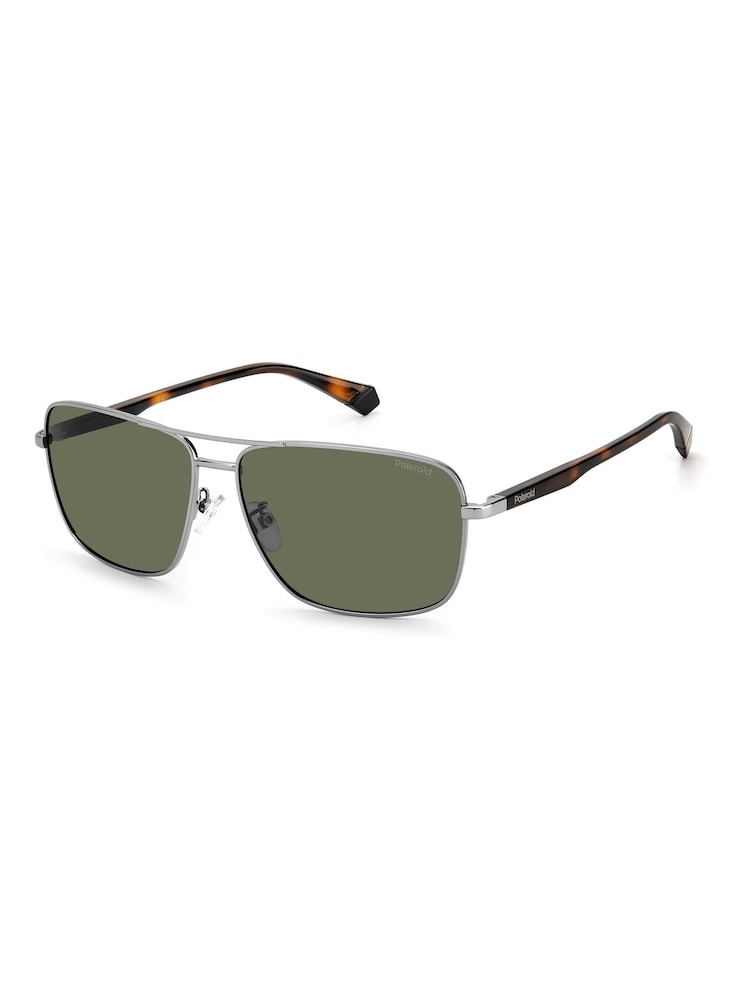 Polaroid Grey Navigator Sunglasses - Image 3 of 5