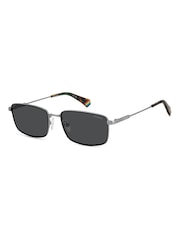 Polaroid Rectangular Black Sunglasses - Image 2 of 5