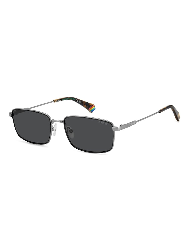 Polaroid Rectangular Black Sunglasses - Image 2 of 5